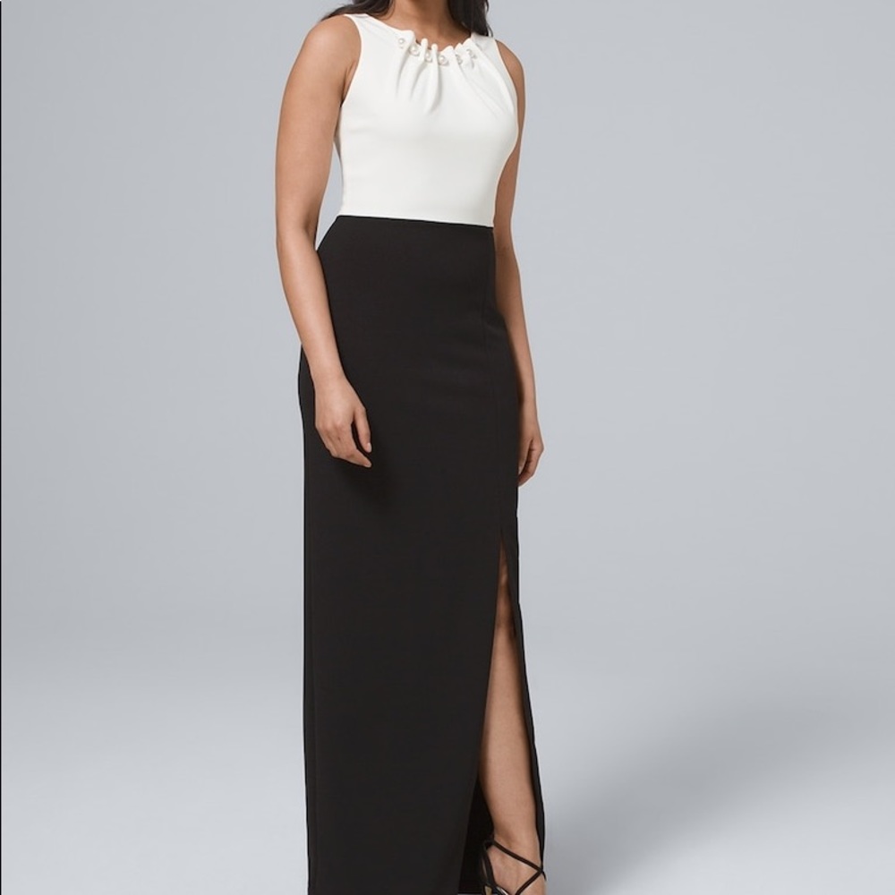 Nicole Miller NY Black & White Color Block Dress - Picture 4 of 15